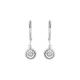 Women's Silver 1/10 Cttw Bezel-Set Round-Cut Diamond Accent Dangle Earring by Haus of Brilliance in Silver