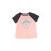 Justice Short Sleeve T-Shirt: Pink Hearts Tops - Kids Girl's Size Large