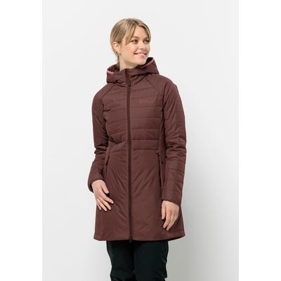 Funktionsmantel JACK WOLFSKIN "LAPAWA INS COAT W", Damen, Gr. XL (46), braun (schwarz, maroon), OBERSTOFF 100% POLYAMID FUTTER 100% POLYESTER FÜLLUNG 100% POLYESTER, Mäntel Image