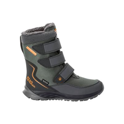 Winterboots JACK WOLFSKIN "POLAR BOOT TEXAPORE HIGH VC K", Kinder, Gr. UK 11 - EU 29, Normalschaft, grün (slate, grün), Main Material 100% Polyamide Second Material Lining Sole 100% Rubber/ EVA, Schuhe Image