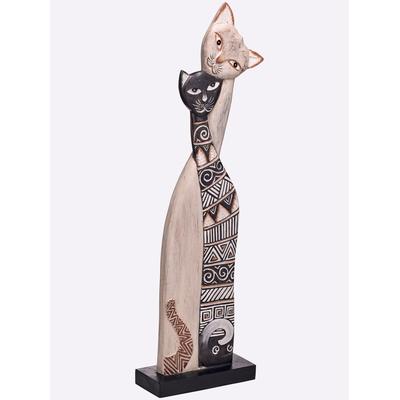 Dekofigur HEINE HOME, schwarz (natur, schwarz), B:26cm H:87cm T:10,5cm, Dekofiguren Image
