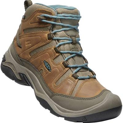 KEEN Damen Trekkingstiefel CIRCADIA MID WP W-TOASTED COCONUT/NORTH, Größe 43 in Braun