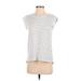 Athleta Active T-Shirt: White Marled Activewear - Women's Size 2X-Small