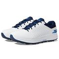 Skechers Men's Elite 5 Arch Fit Waterproof Golf Shoe Sneaker, White/Blue, 11 Wide
