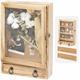 Qiannhee Large Shadow Box Display Case,11x16 Shadow Box Frame with Drawers and Removable Shelves of Flower Photos Wood pet Memorial Shadow Box, Wood Shadow Box as a Wedding Gifts (Rustic Brown)