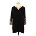 Suzanne Betro Casual Dress: Black Dresses - Women's Size Medium