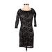 GBG Los Angeles Cocktail Dress: Black Jacquard Dresses - Women's Size X-Small