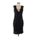 Poleci Casual Dress: Black Dresses - Women's Size 6