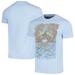 Men's Manhead Merch Light Blue The Zombies Bridge Distressed Graphic T-Shirt