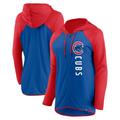 Women's Fanatics Branded Royal/Red Chicago Cubs Forever Fan Full-Zip Hoodie Jacket