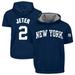 Men's Profile Derek Jeter Navy New York Yankees Big & Tall Fleece Short Sleeve Hoodie