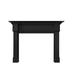 Modern Ember Grant Traditional Wood Fireplace Mantel Surround Kit Includes Wooden Mantel Surround & Shelf in Black | 57.25 H x 72 W x 8 D in | Wayfair