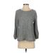 Ann Taylor LOFT Sweatshirt: Gray Tops - Women's Size Small