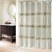 Ophelia & Co. Single Shabby Elegance Ruffle Shower Curtain Polyester in Gray/Blue/Brown | 72 H x 84 W in | Wayfair 7FAC9A5C69F744088A6825F70E9A5D7E