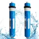 2PCS 75/100GPD Kitchen RO Membrane Reverse Osmosis Replacement Water System Filter Purification