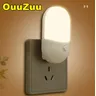 LED Night Light Saving LED Light Control Induction Night Lamp EU US Plug Night Light For Bedrooms