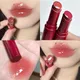 Waterproof Jelly Solid Lipstick Pen Mirror Watergloss Lip Glaze Moisturizing Sexy Lip Plumper