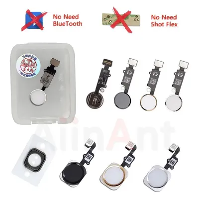 Aiinant Return Back Full Function Home Button Flex für iPhone 6 6s 7 8 Plus 5s SE Home Extend Connector Flex Kabel No Touch ID