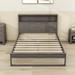 Latitude Run® Raynald Full Storage Platform Bed Wood in Gray | 45 H x 63 W x 87.8 D in | Wayfair 92712F21488C4A468BACDC804C81C2EF