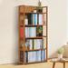 Winston Porter Kambrina Rayon from Bamboo Storage Bookcase Bookshelf in Brown | 55.5 H x 26.4 W x 9.8 D in | Wayfair