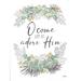 August Grove® Jakayle O Come Let Us Adore Him On Canvas by Michele Norman Textual Art Canvas in Green | 12 H x 8 W x 1.25 D in | Wayfair