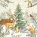 Millwood Pines Beldibi Woodland Winter by Deb Strain Canvas in Green | 30 H x 30 W x 1.25 D in | Wayfair 8AD6BA15EF074A25AE2D61799D1BCB0D