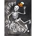 The Holiday Aisle® Jaquaya Happy Halloween by Jessica Mingo Metal in Black/White | 48 H x 32 W x 1.25 D in | Wayfair