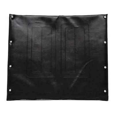 ALCO 766-A3 Vinyl Back Upholstery,22" W,8 Hole,Black