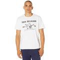 True Religion Herren Short Sleeve Metallic Buddha Tee T-Shirt, Optic White, Groß