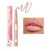 TUTUnaumb Two In One Lip Liner Pencil Long Lasting Smooth Application Mechanical Lipliner Durable Matte High Pigmented Natural Lip Makeup Soft Pencils Longwear Smooth Ultra Fine Rotating Lipliner 1g-A