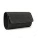 Clutch Ladies Cosmetic Bag Clutch Bag Flash Mesh Glossy Evening Bag(Black L/XL)