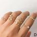 Senza Fretta Bohemian Geometric Rings Sets Women Fashion Jewelry Finger Rings Set; S4G0