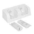 1 Set Charger Dock with 2 Rechargeable Capacity Easy Installation Eco-friendly Replaceable Dual Charging Station for Wii Gamepad