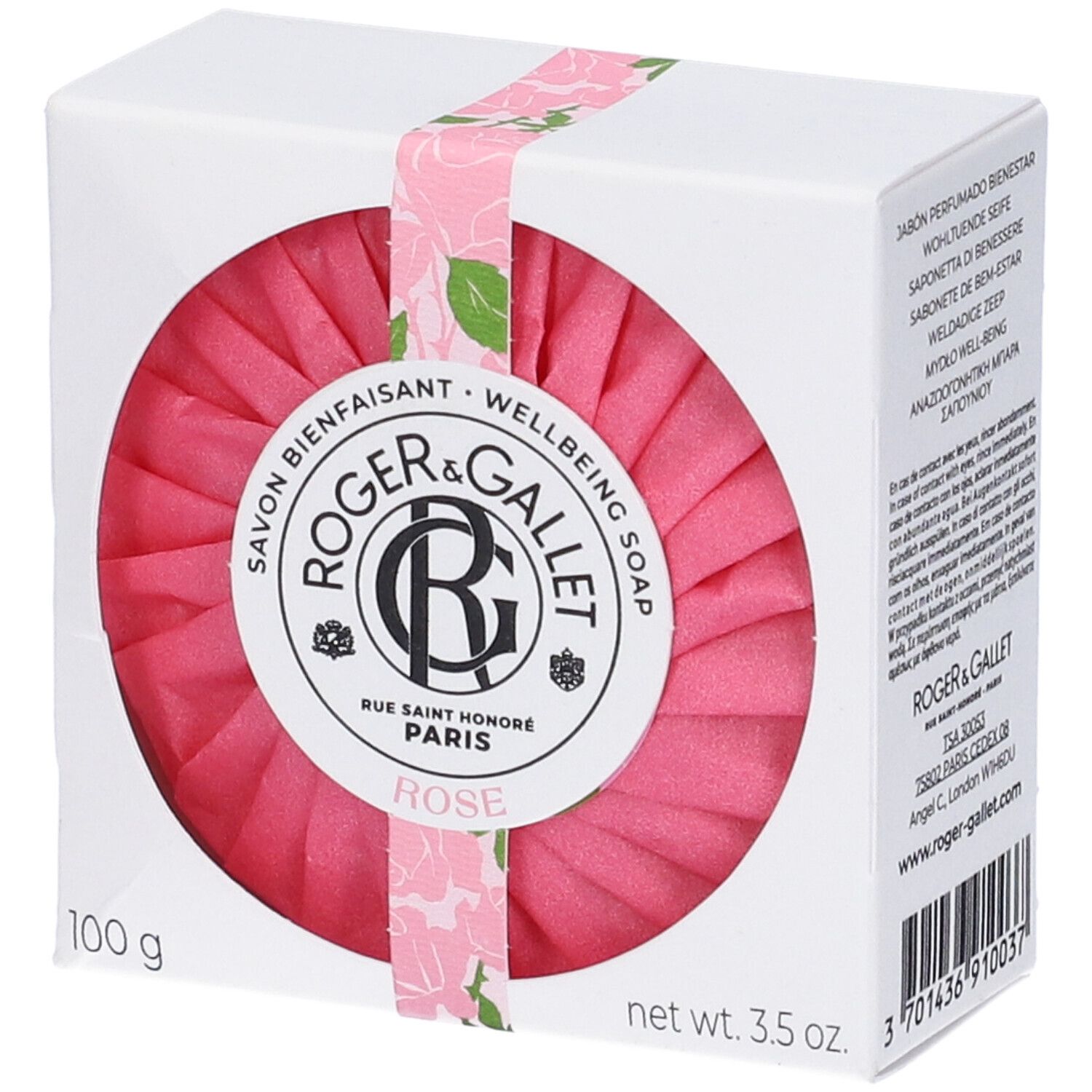 ROGER&GALLET Saponetta di Benessere ROSE 100 g Sapone