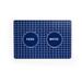 Navy Grid Placemat for Dogs, 20" L X 13.5" W, Small, Blue