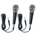 MMolecule Handheld Microphone 2pcs Wired Dynamic Microphones Portable Dynamic Mic System with 10ft Cable 1/4 Inch Socket for Karaoke Speaker Amp Mixer Speech