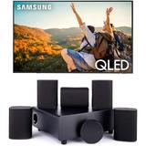 Samsung QN55Q70CAFXZA 55 Inch QLED 4K Quantum HDR Dual LED Smart TV with a Platin MILAN-5-1-SOUNDSEND 5.1 Immersive Cinema-Style Sound System (2023)