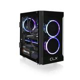 CLX SET Gaming Desktop - Liquid Cooled AMD Ryzen 7 5700X 3.4GHz 8-Core Processor 16GB DDR4 Memory Arc A770 8GB GDDR6 Graphics 1TB SSD WiFi Windows 11 Home 64-bit