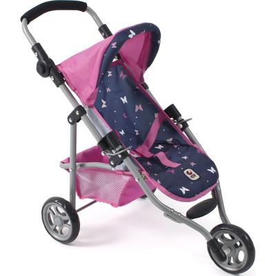 Puppenbuggy CHIC2000 "Jogging-Buggy Lola, Butterfly" Puppenwagen bunt (butterfly) Kinder Puppenwagen -trage