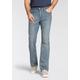 Bootcut-Jeans LEVI'S "527 SLIM BOOT CUT" Gr. 36, Länge 30, blau (here we stop) Herren Jeans Bootcut in cleaner Waschung Bestseller