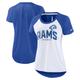 Los Angeles Rams Nike Back Slit Fashion Top - Womens