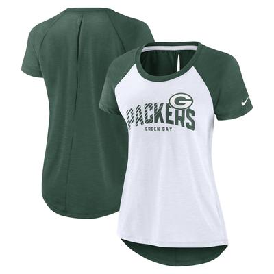 Green Bay Packers Nike Back Slit Fashion Top – Damen Image
