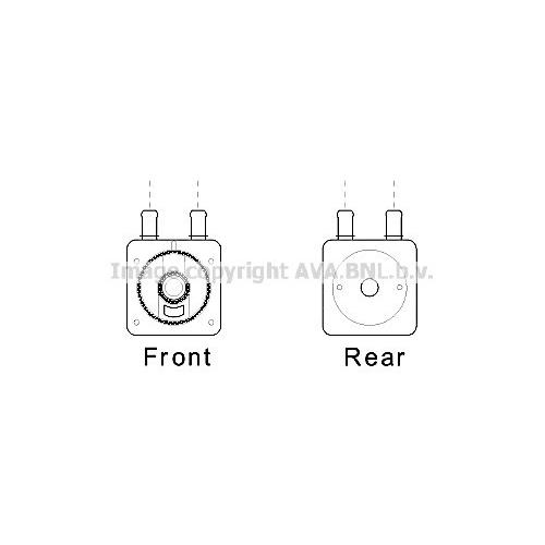 AVA QUALITY COOLING Ölkühler, Automatikgetriebe für PEUGEOT CITROËN 227554 CN3287