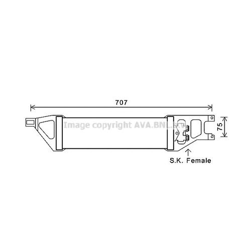 AVA QUALITY COOLING Ölkühler, Automatikgetriebe für MERCEDES-BENZ A1695000200 1695000700 A1695000400 MS3539