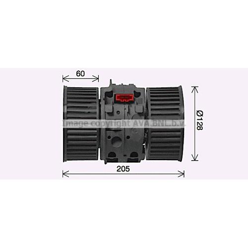 AVA QUALITY COOLING Innenraumgebläse Ø134mm 134mm für RENAULT ALFA ROMEO FIAT VAUXHALL LANCIA OPEL NISSAN 27210-00Q0B 4407493 6000618312 RT8654