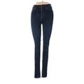 Abercrombie & Fitch Jeans - High Rise Skinny Leg Denim: Blue Bottoms - Women's Size 00 - Indigo Wash