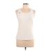 Nike Active Tank Top: White Activewear - Women's Size Large