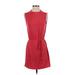 Left Coast by Dolan Casual Dress - DropWaist: Red Solid Dresses - Women's Size Small