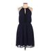 H&M Casual Dress: Blue Dresses - Women's Size 10