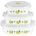 Prep & Savour Marshfield Food Storage Container, Cotton in Yellow | 3 H x 7.75 W x 7.75 D in | Wayfair FC291908C0F54C81B8CC7420C42C8059